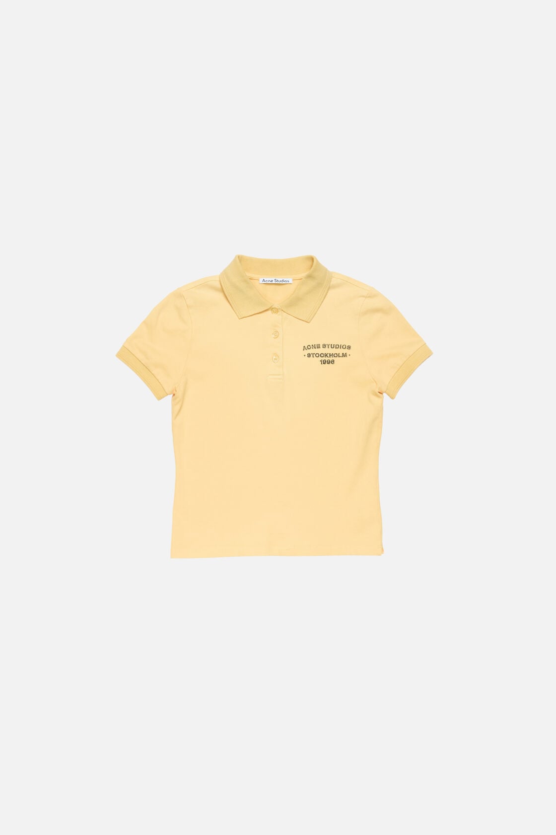 Sprayed polo t-shirt - Warm yellow