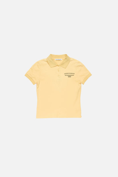 Sprayed polo t-shirt - Warm yellow