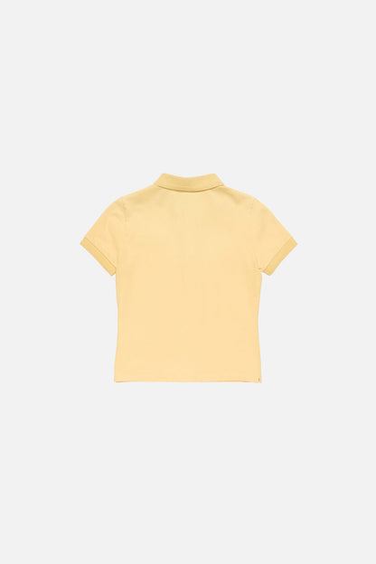 Sprayed polo t-shirt - Warm yellow
