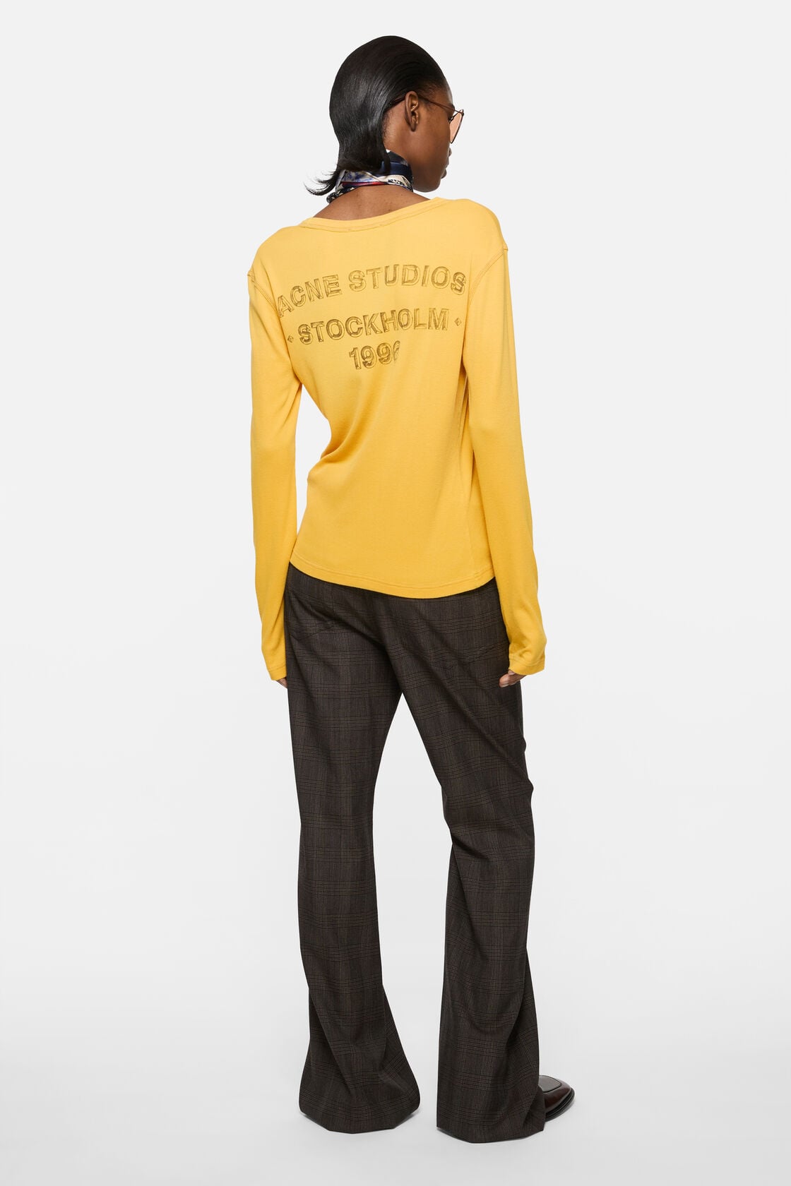 Sprayed logo t-shirt - Mustard yellow