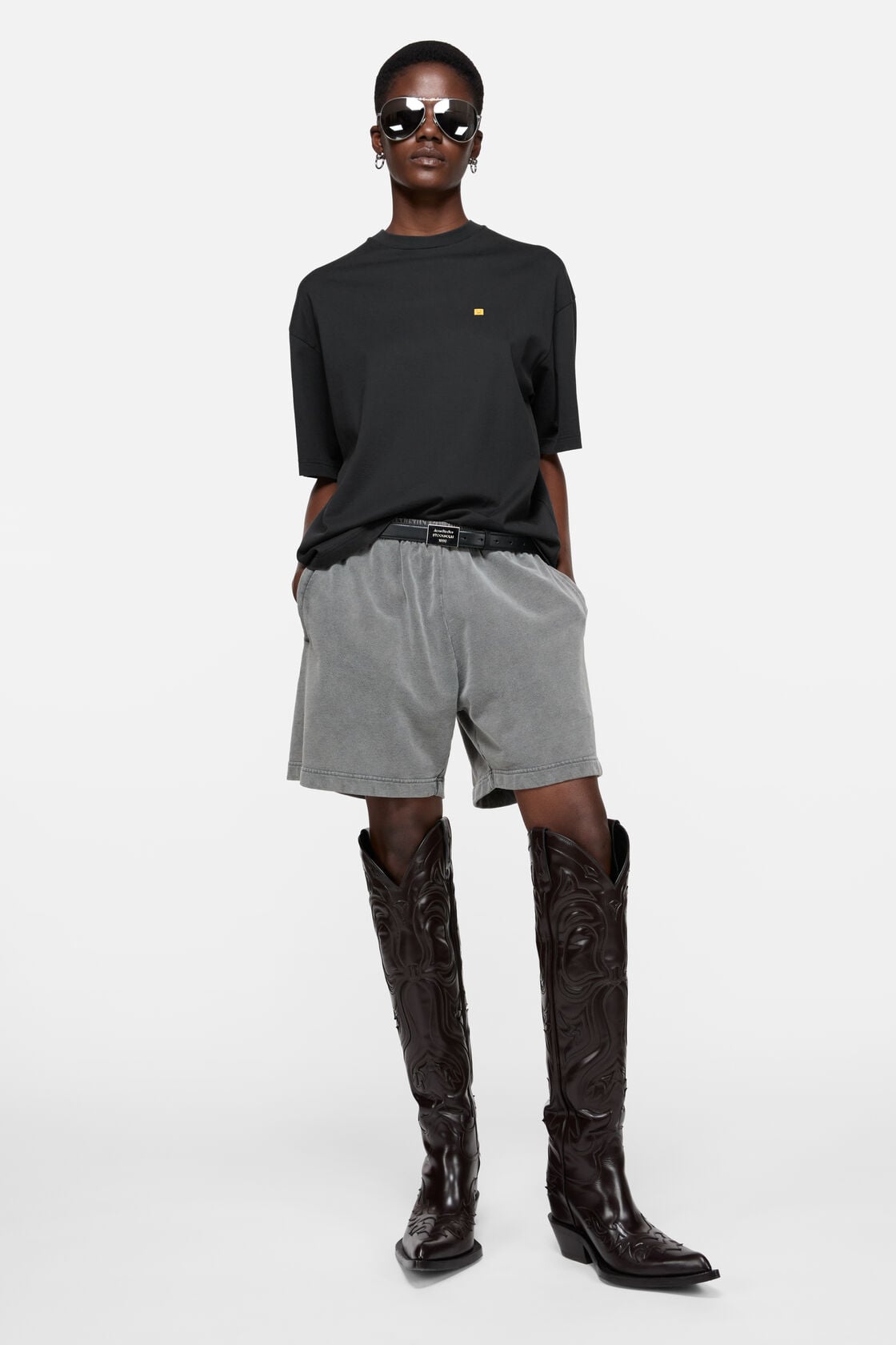 Logo t-shirt - relaxed fit - Faded black