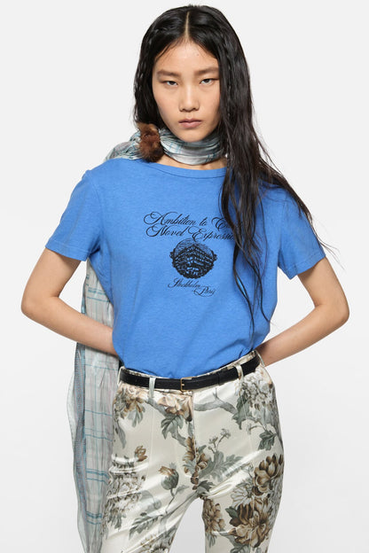 Graphic jersey t-shirt - Blue