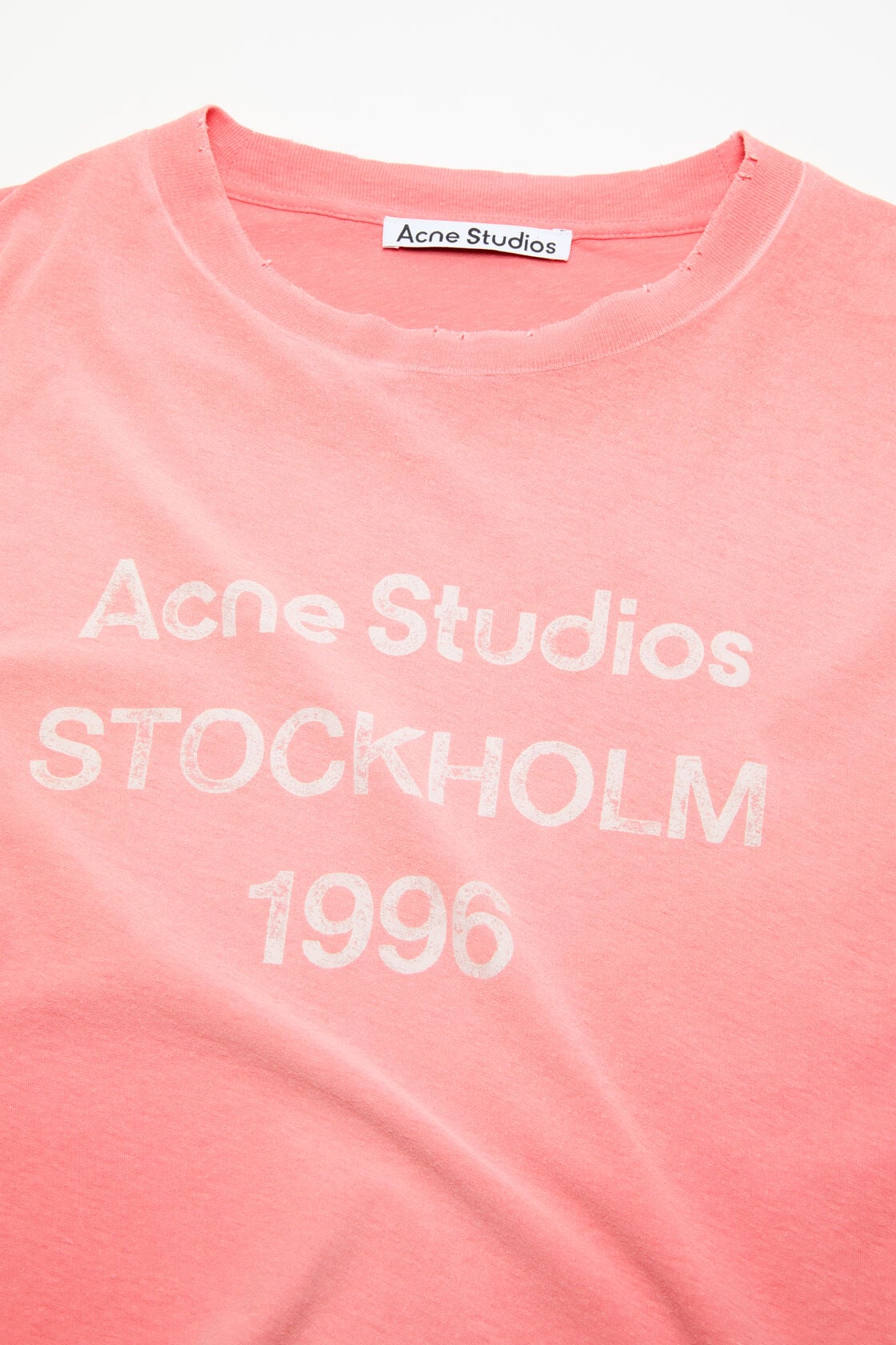 Sprayed logo t-shirt - Tango pink
