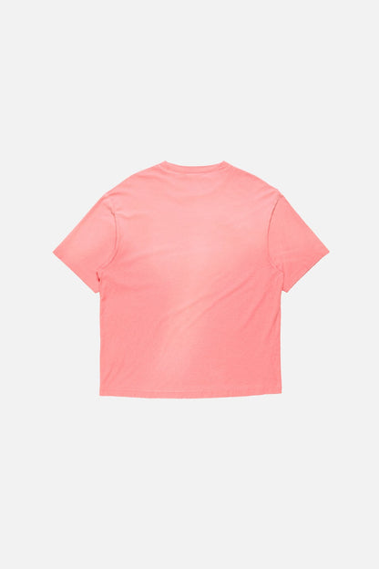Sprayed logo t-shirt - Tango pink