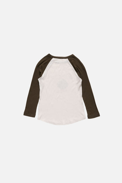 Jersey t-shirt with logo - Beige/brown