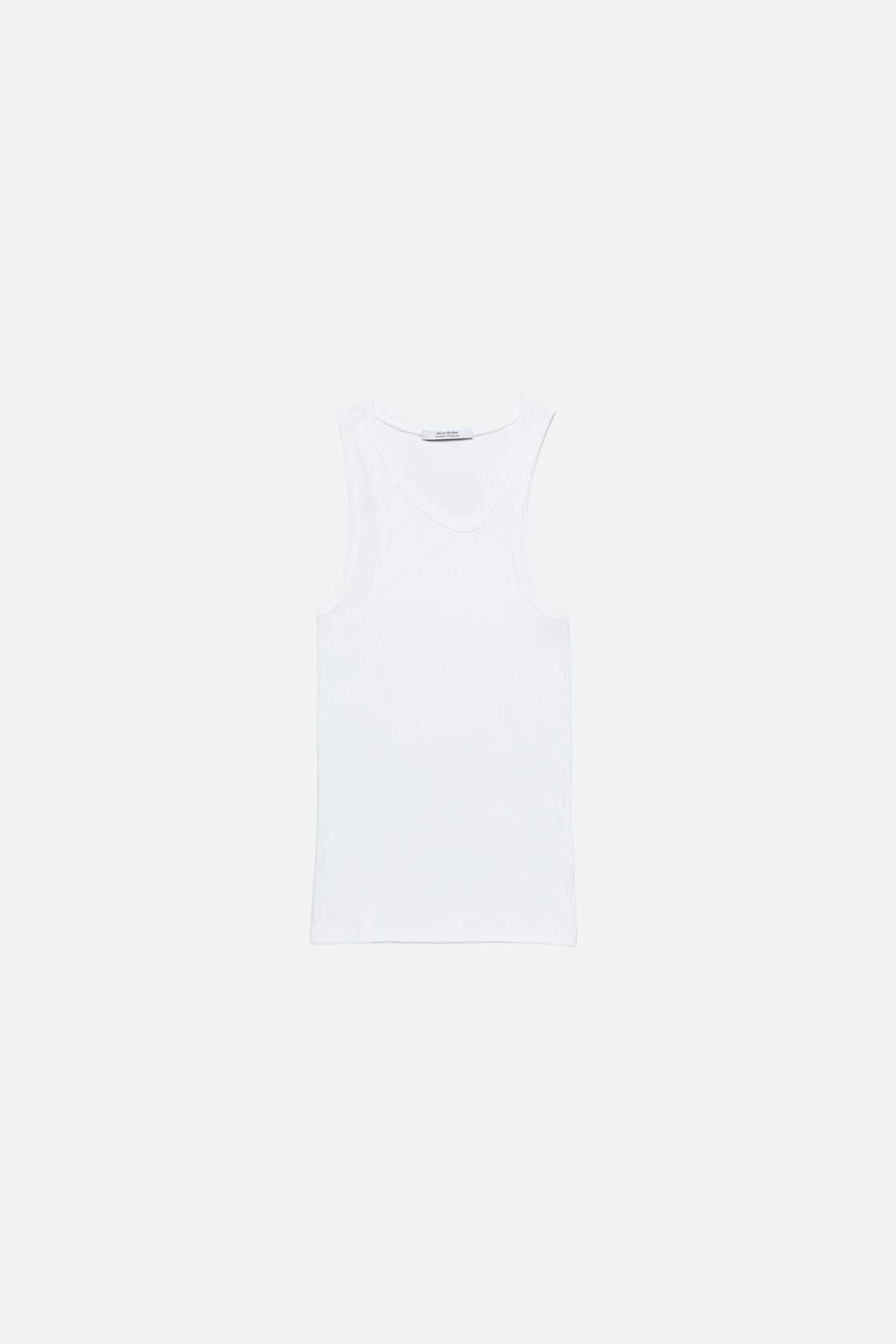 Asymmetrical Tank Top - White