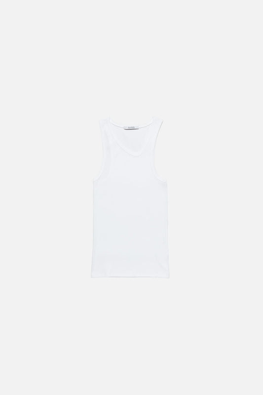 Asymmetrical Tank Top - White