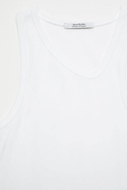 Asymmetrical Tank Top - White