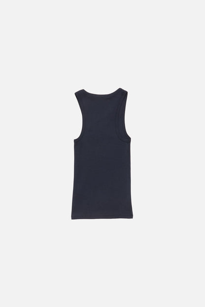 Asymmetrical Tank Top - Mid blue