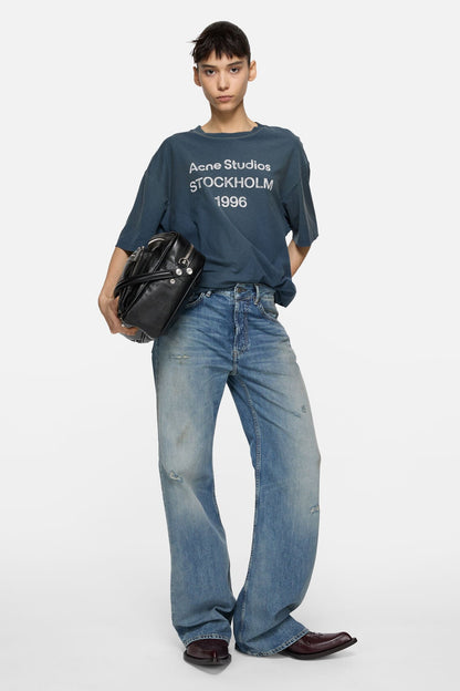 Sprayed logo t-shirt - Deep blue