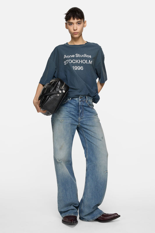 Sprayed logo t-shirt - Deep blue