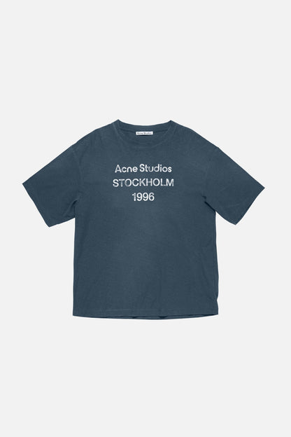 Sprayed logo t-shirt - Deep blue
