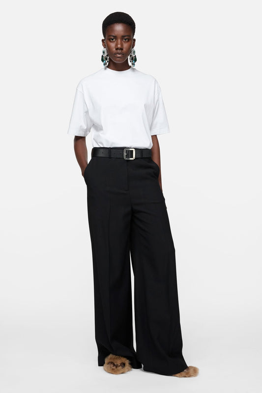 Satin logo t-shirt - relaxed - Optic White