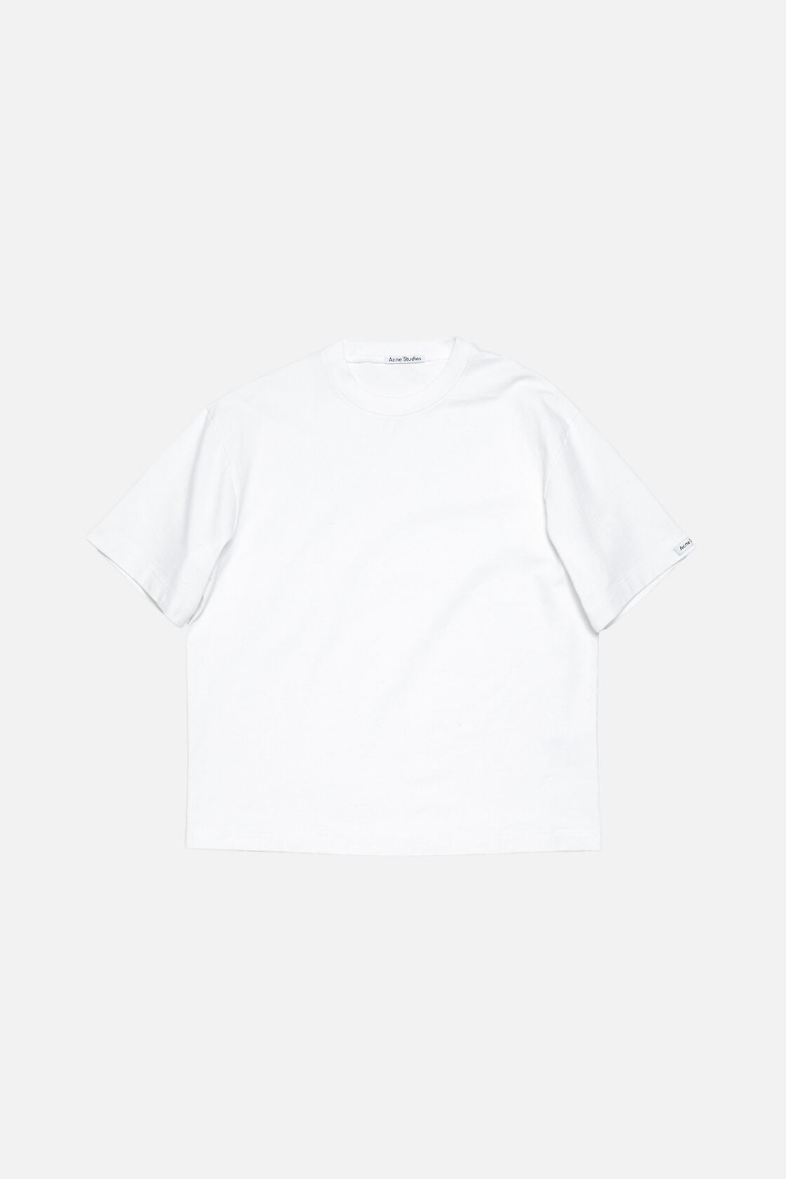 Satin logo t-shirt - relaxed - Optic White