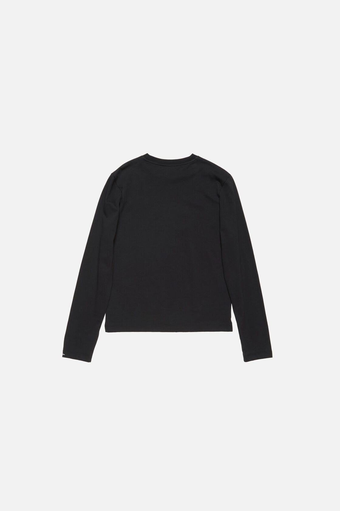 Satin label t-shirt - regular - Black