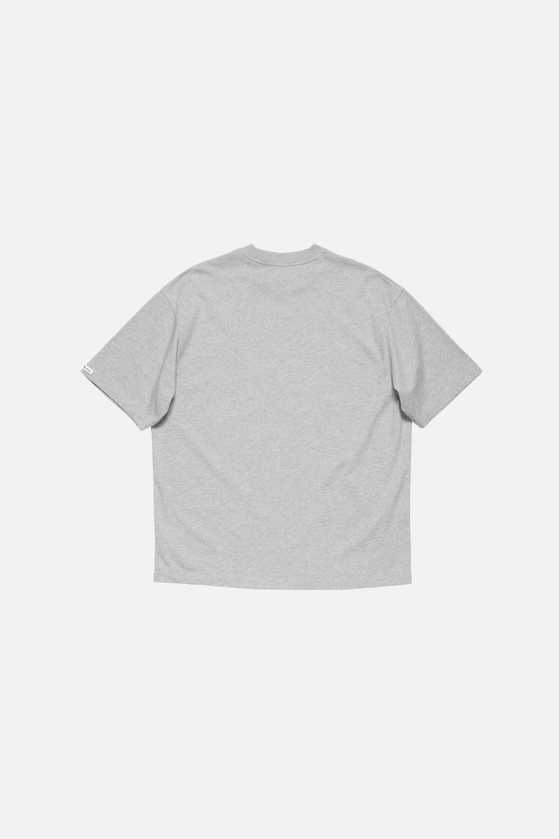 Satin logo t-shirt - relaxed - Grey Melange