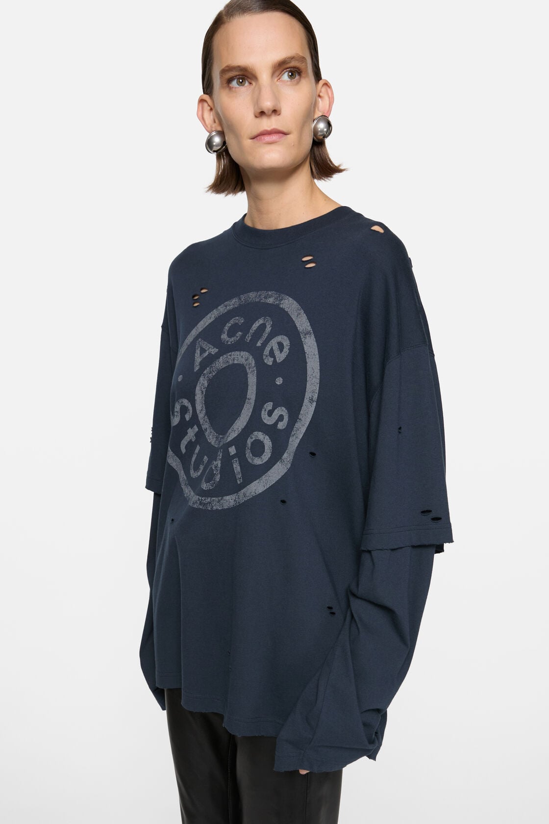 Layered logo t-shirt - Dark navy