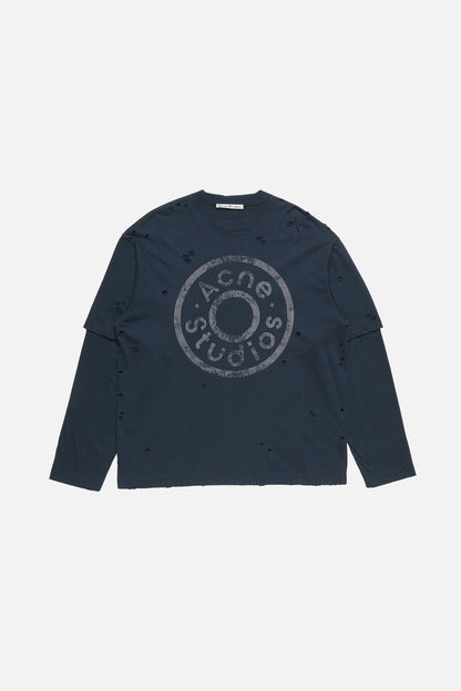 Layered logo t-shirt - Dark navy