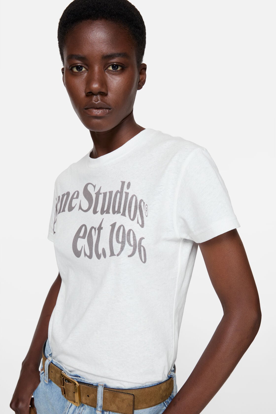 Fitted graphic t-shirt - Off white