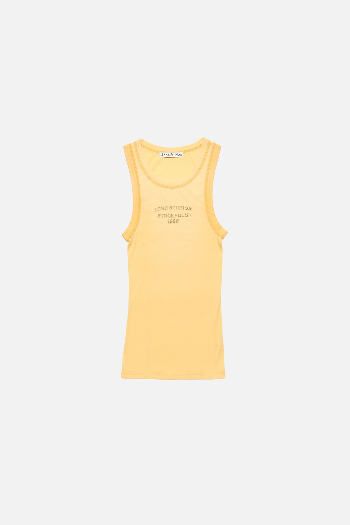 Sprayed logo tank top - Light yellow