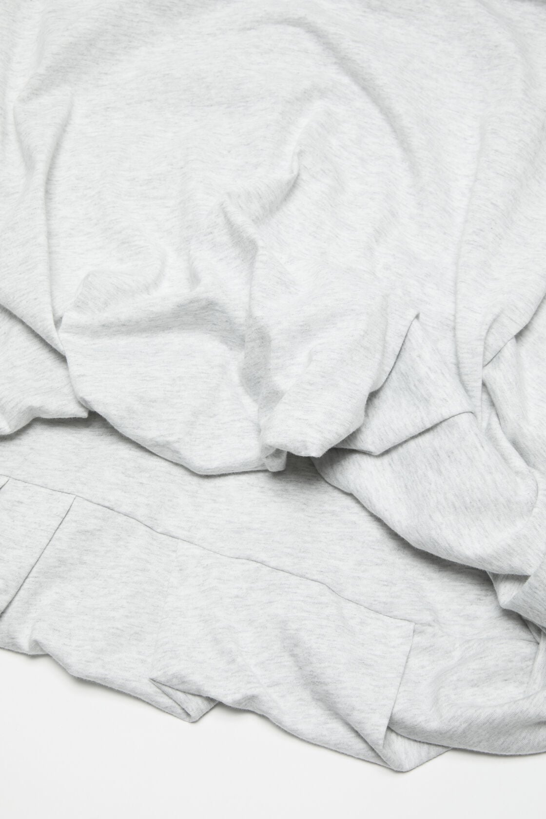 Gathered logo t-shirt - Grey Melange