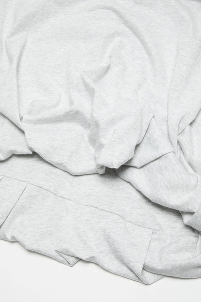 Gathered logo t-shirt - Grey Melange