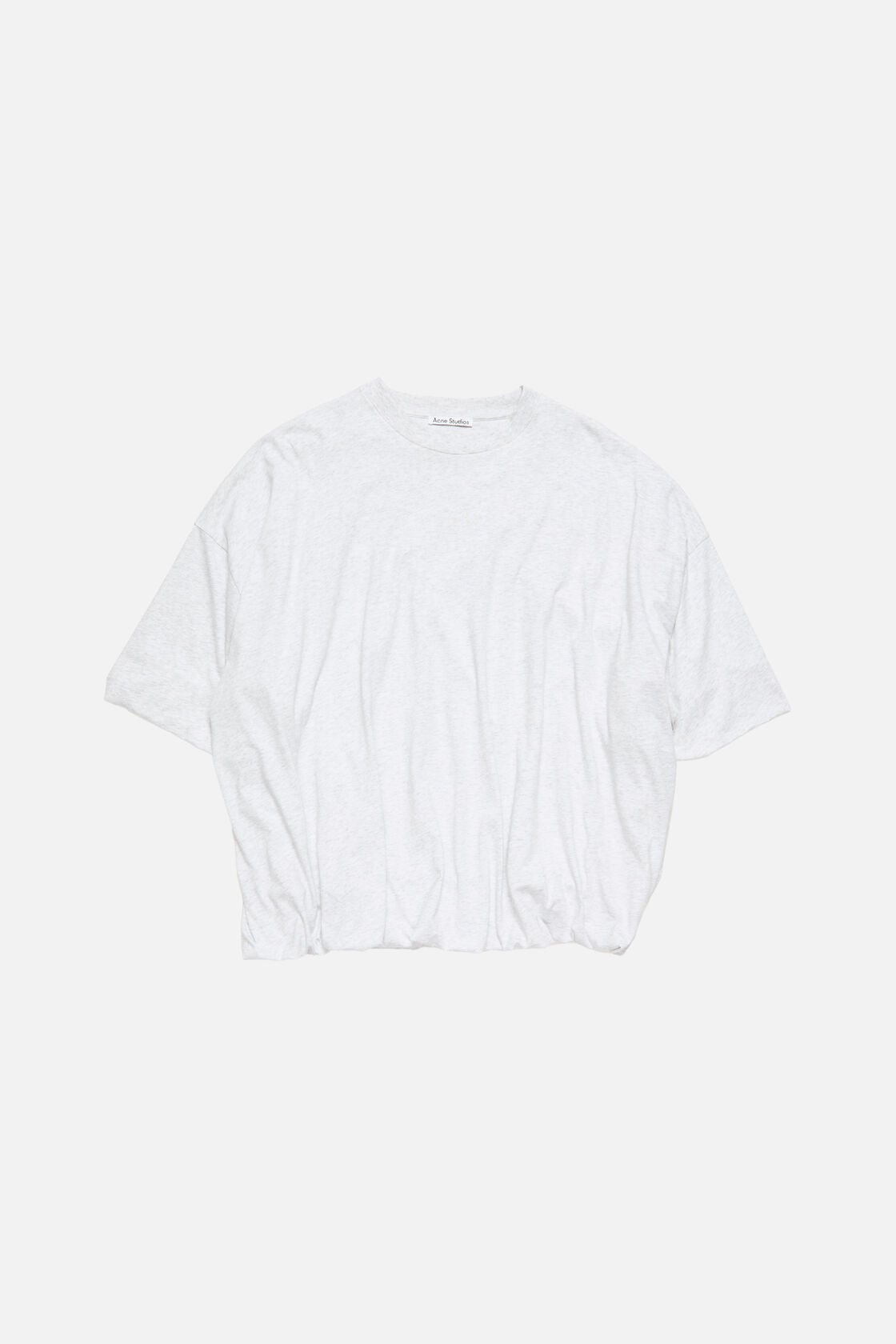 Gathered logo t-shirt - Grey Melange