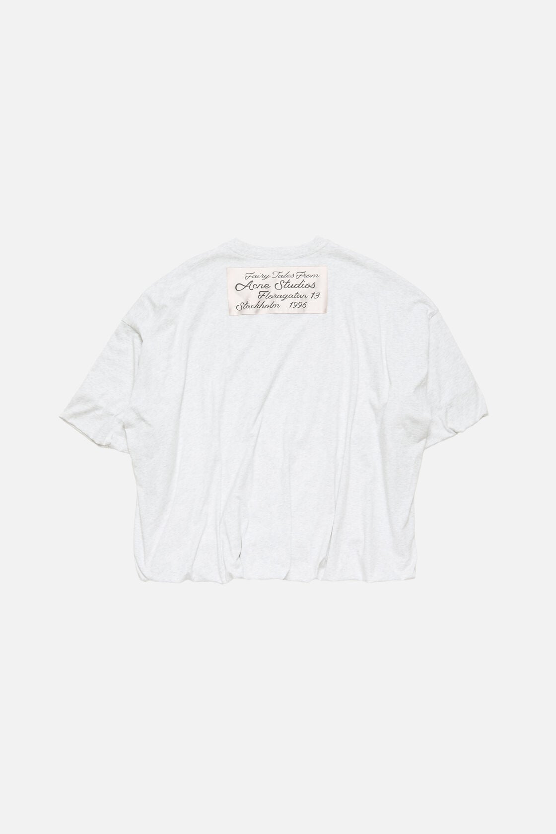 Gathered logo t-shirt - Grey Melange