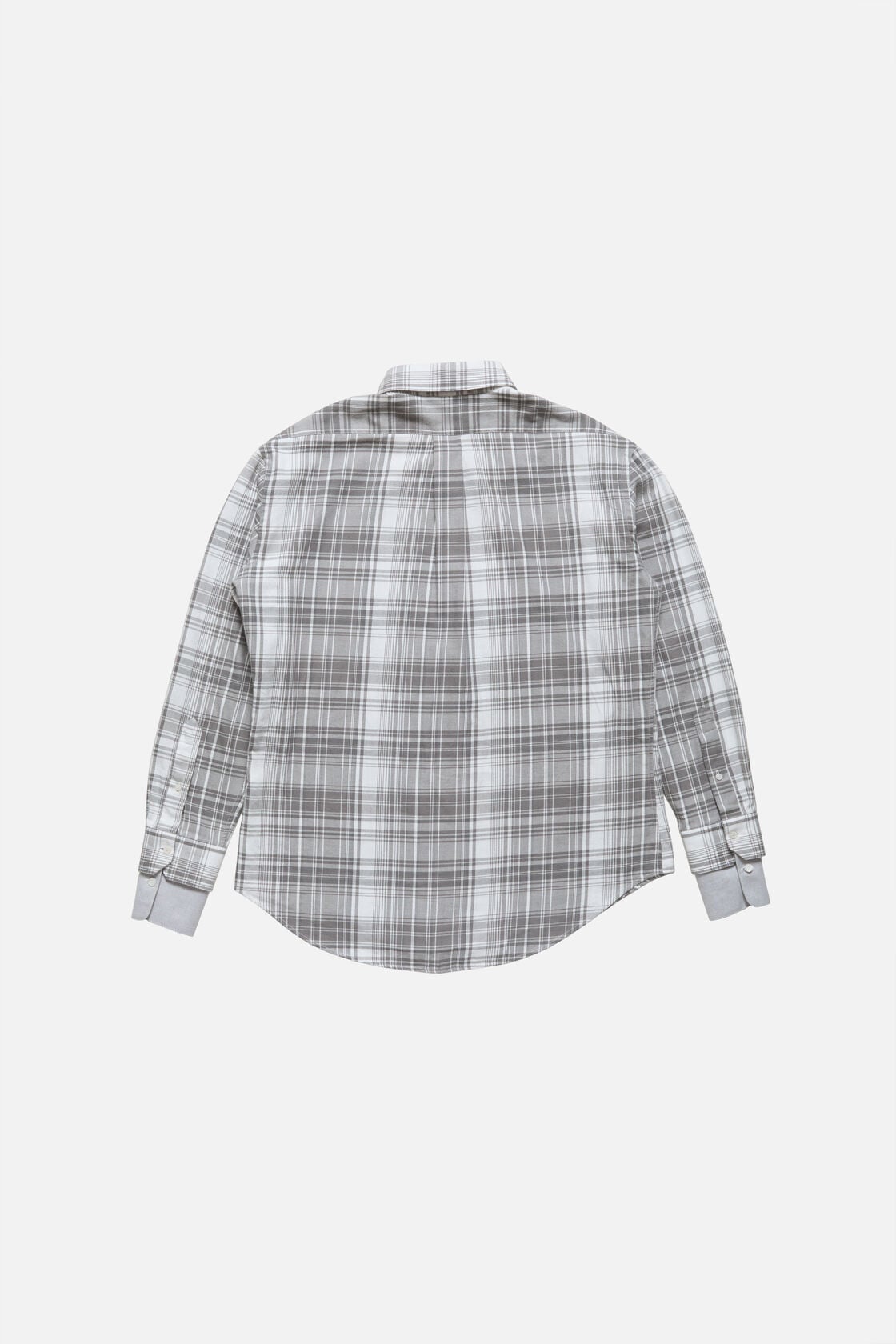Layered flannel shirt - Black/white