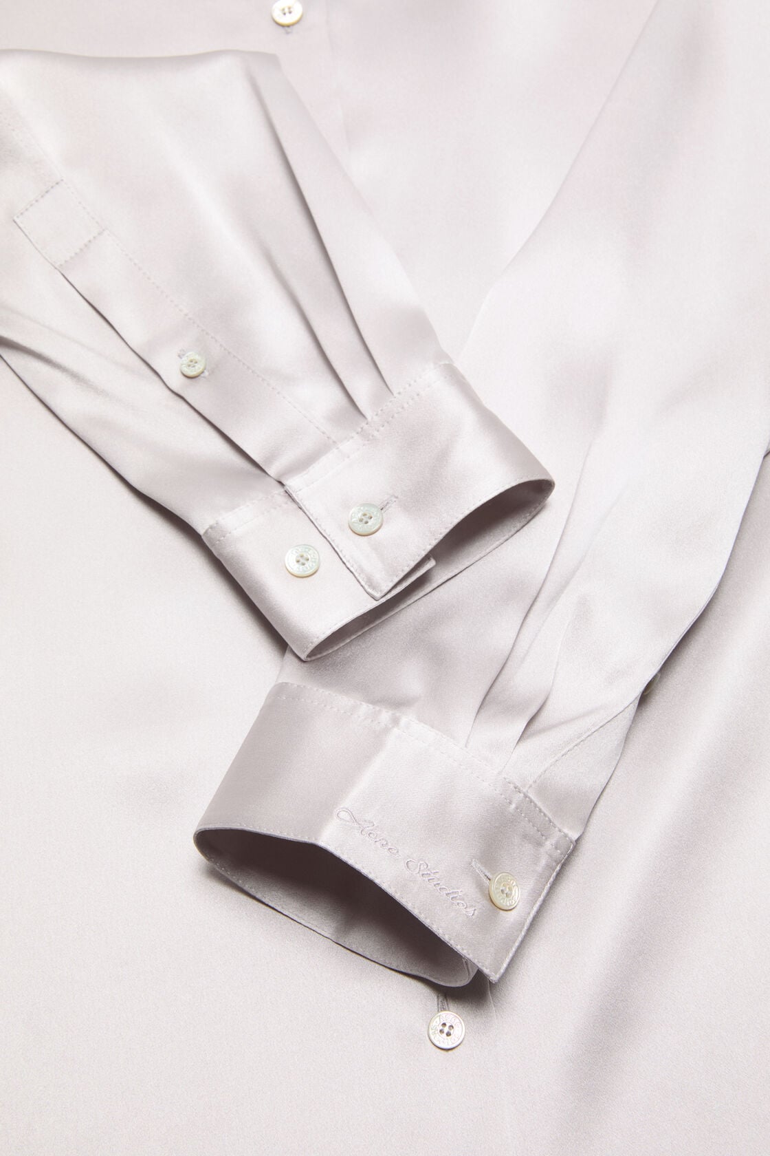 Silk blouse with logo - Light lavender