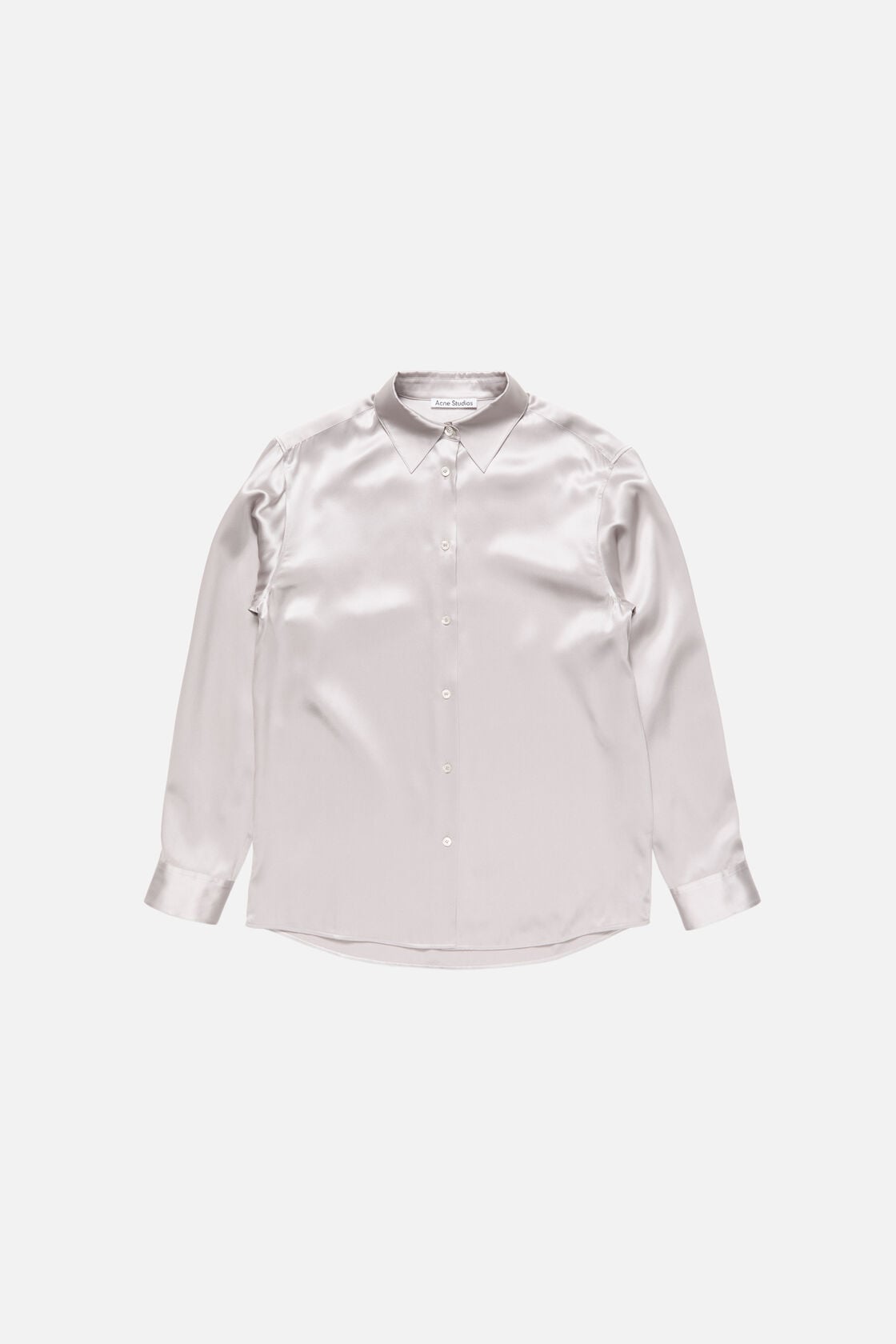 Silk blouse with logo - Light lavender