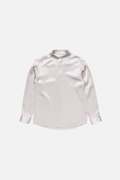 Silk blouse with logo - Light lavender