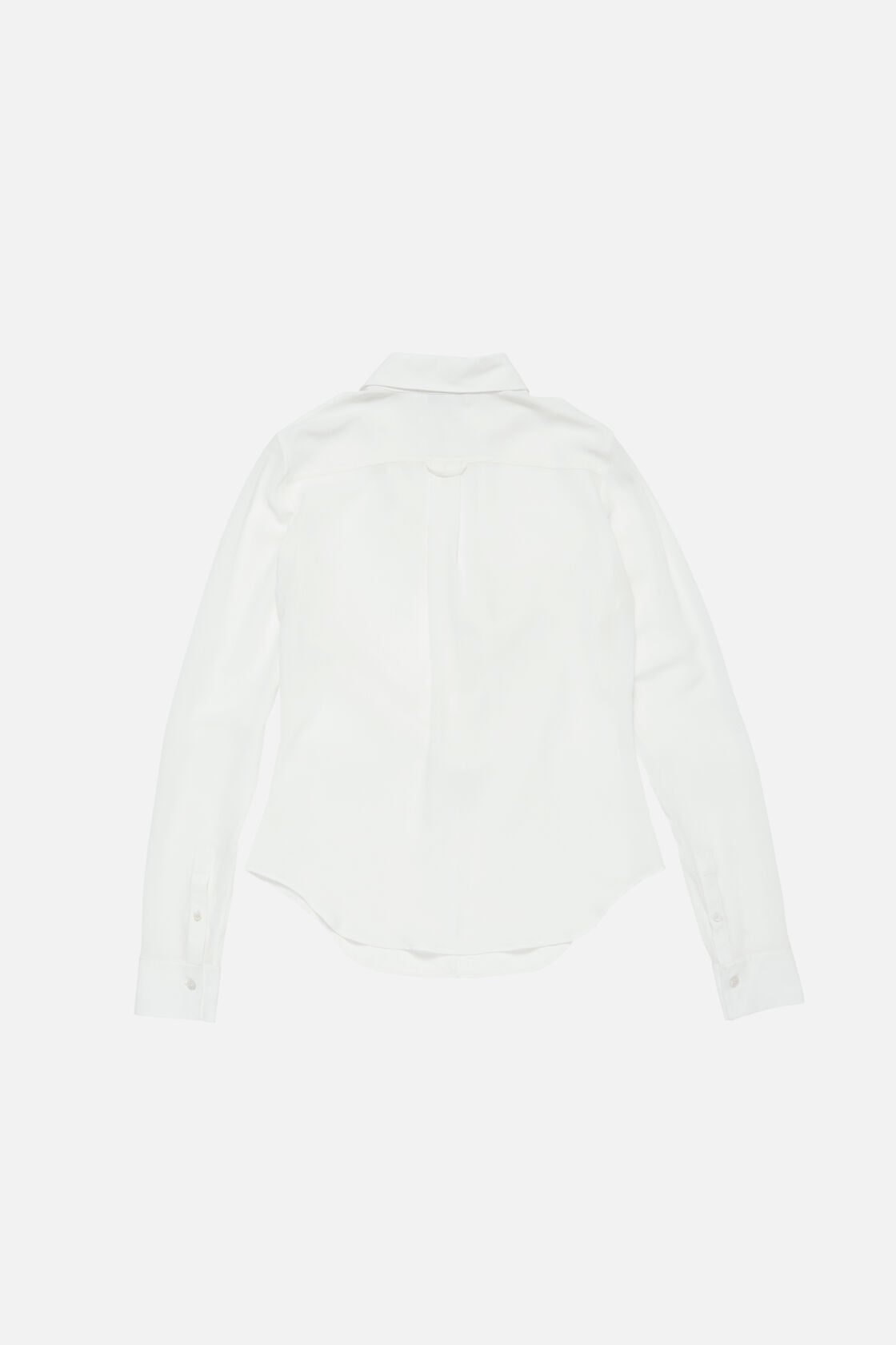 Silk cowl‑neck blouse - White