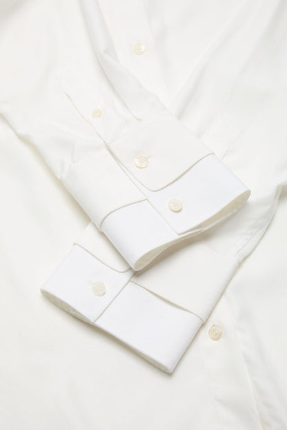 Layered button-up - White/white