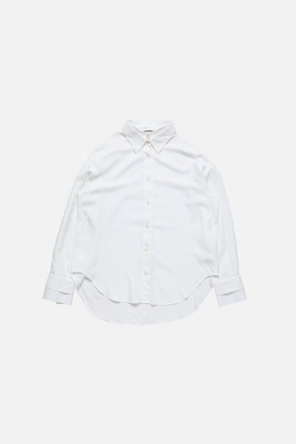 Layered button-up - White/white