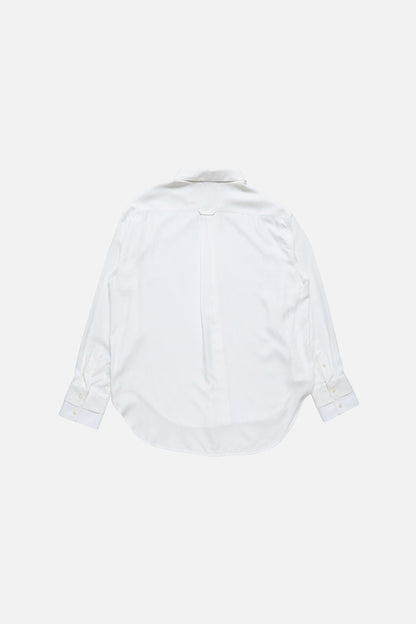 Layered button-up - White/white
