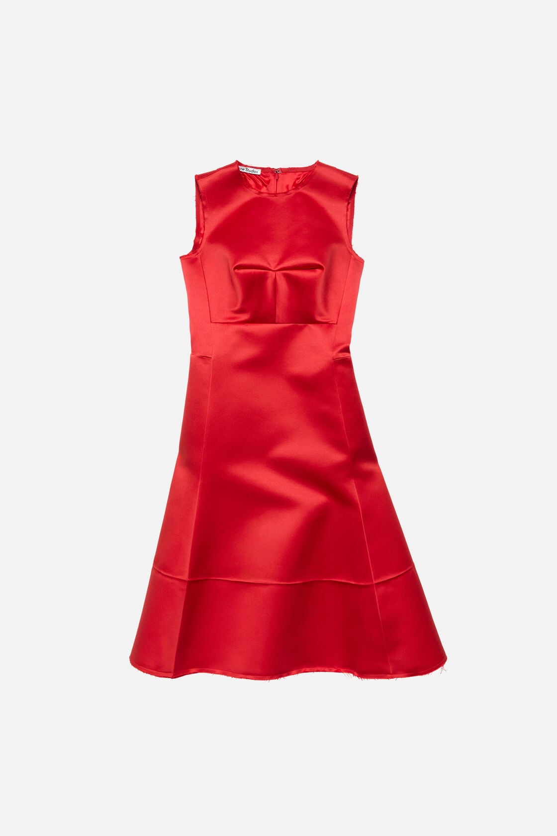 Satin tunic dress - Red