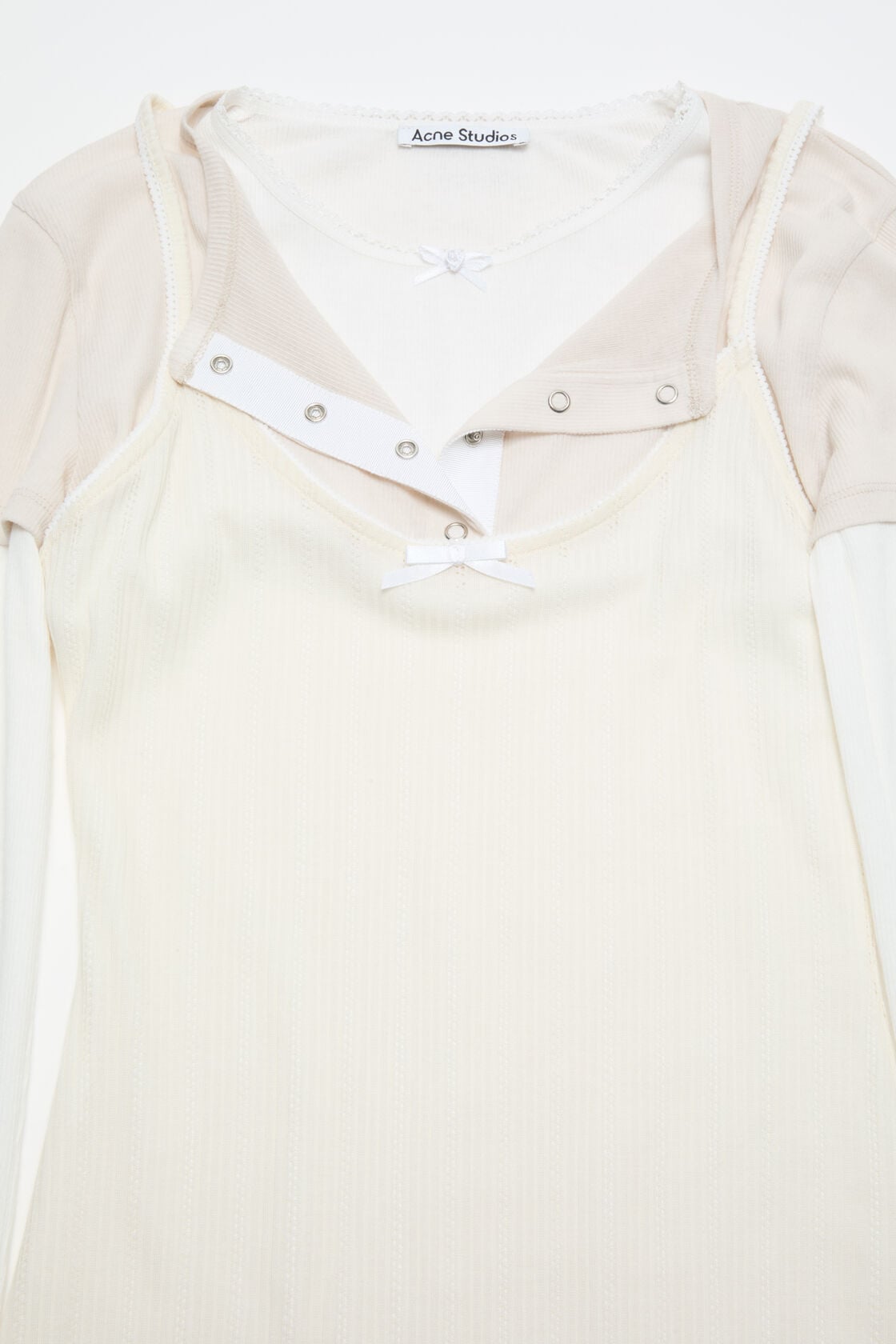 Layered mini dress - White/Off White