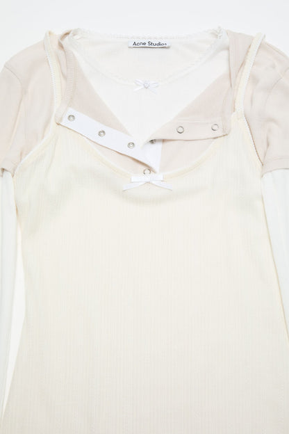 Layered mini dress - White/Off White