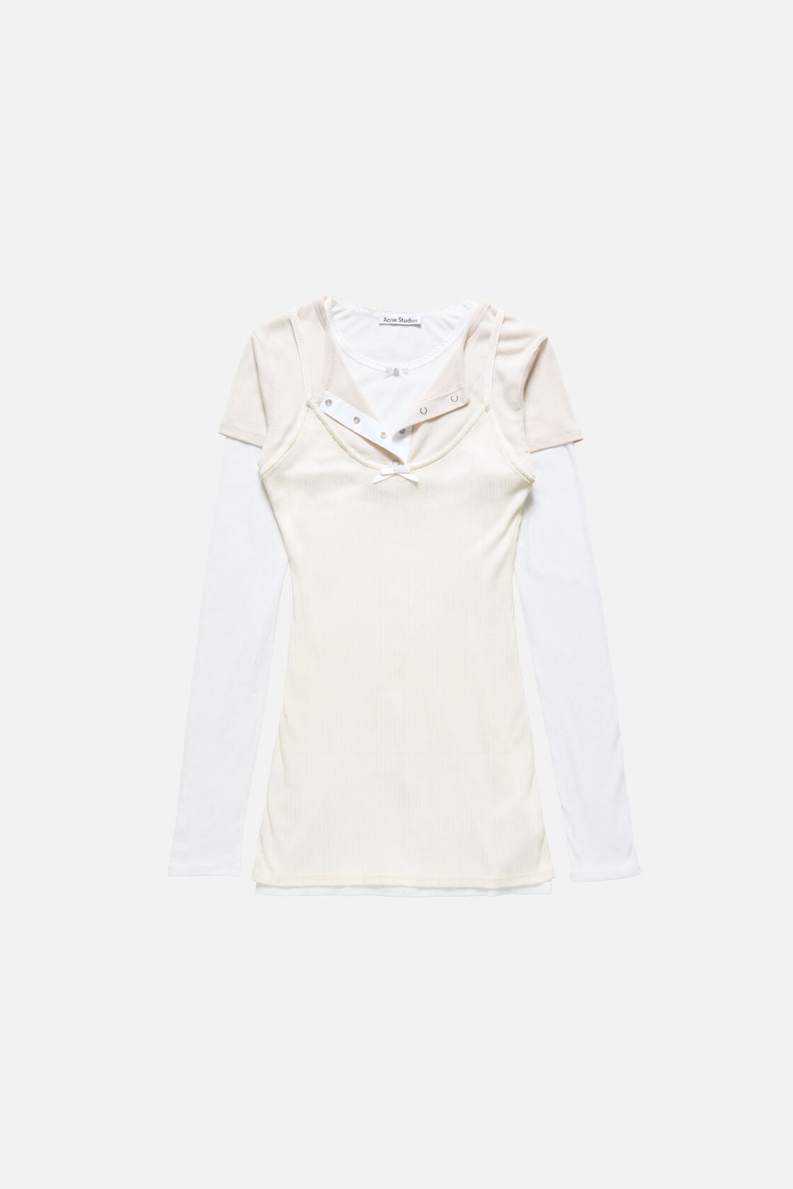 Layered mini dress - White/Off White