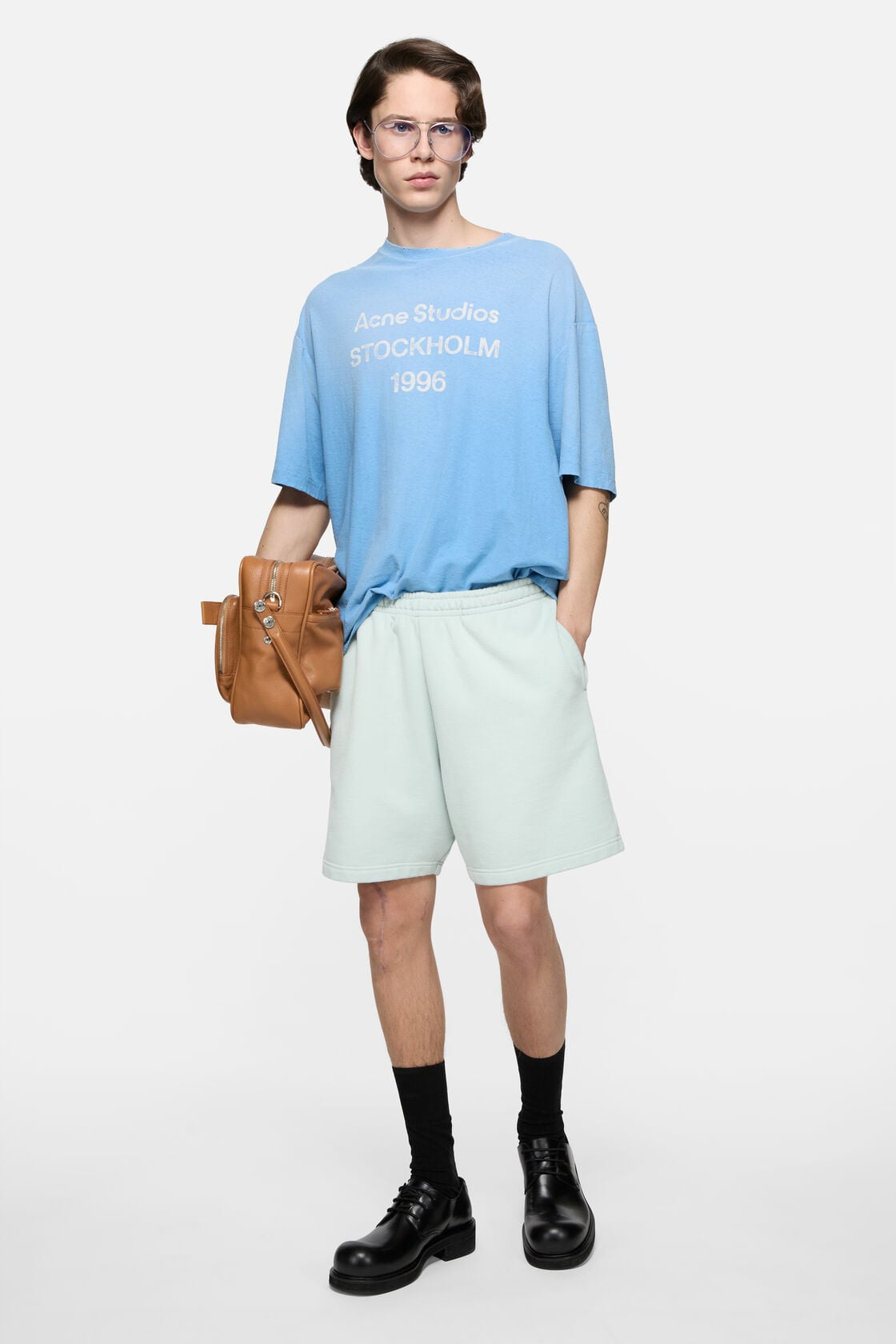 Vintage fleece shorts - Pale mint