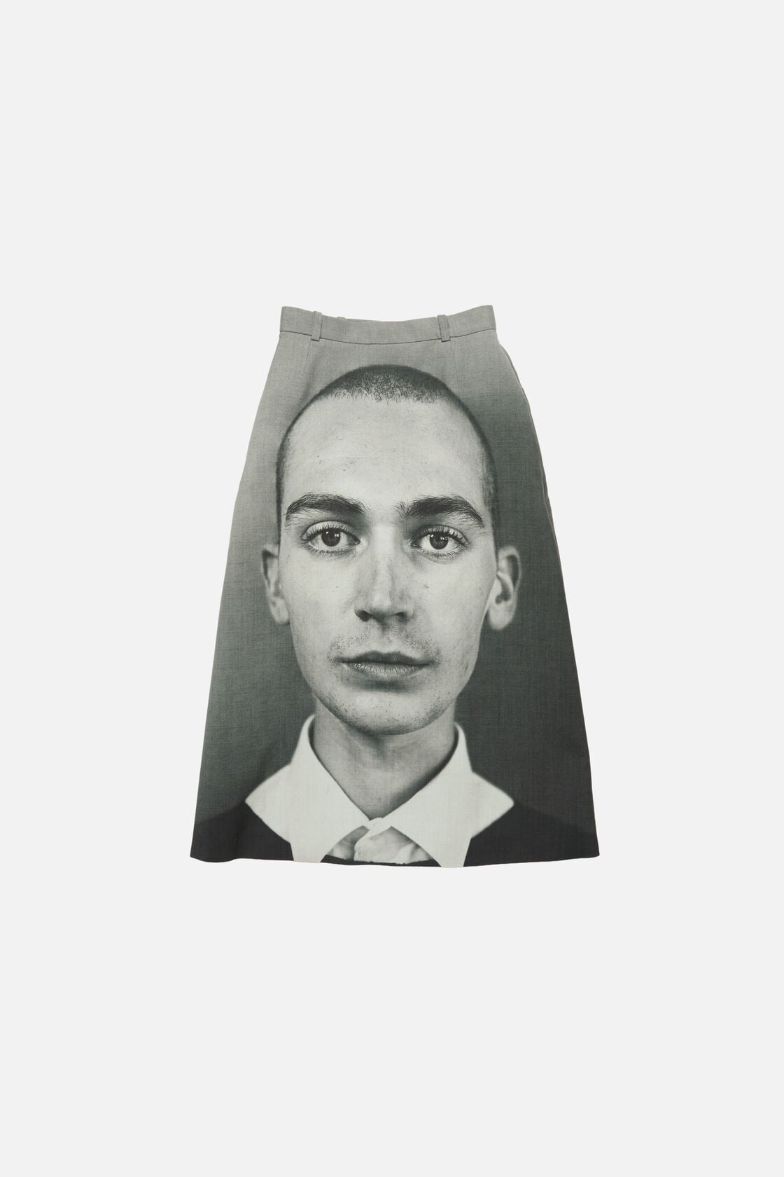 Printed wool skirt - Black/white