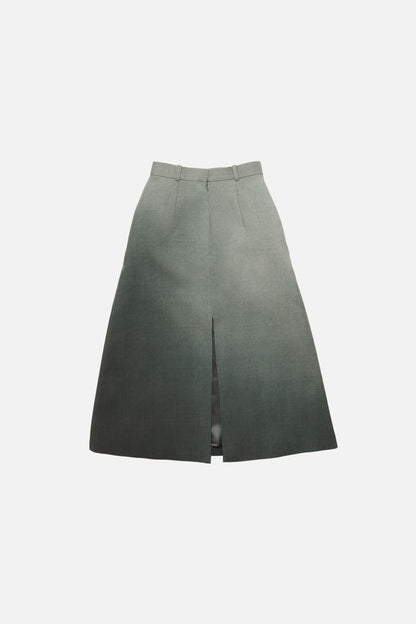 Printed wool skirt - Black/white