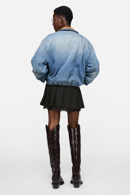 Mini pleated skirt - Black