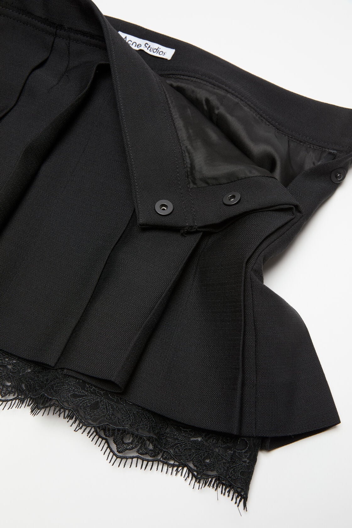 Mini pleated skirt - Black