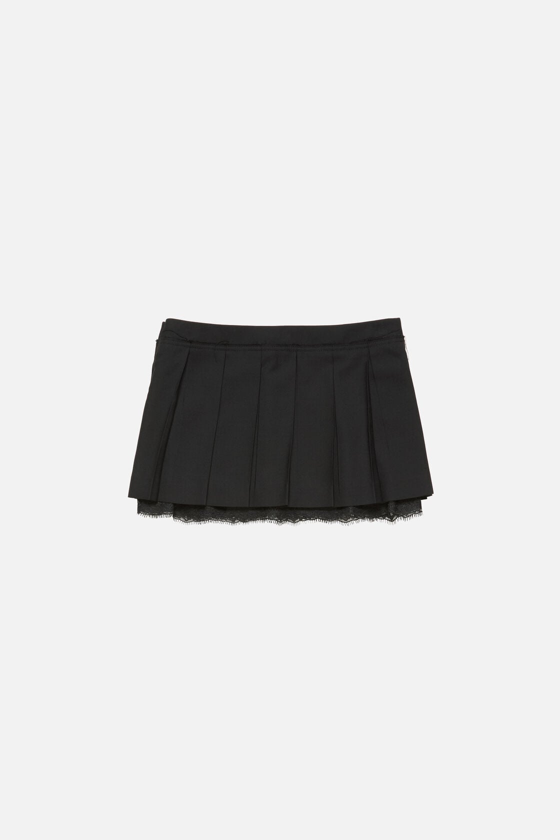 Mini pleated skirt - Black