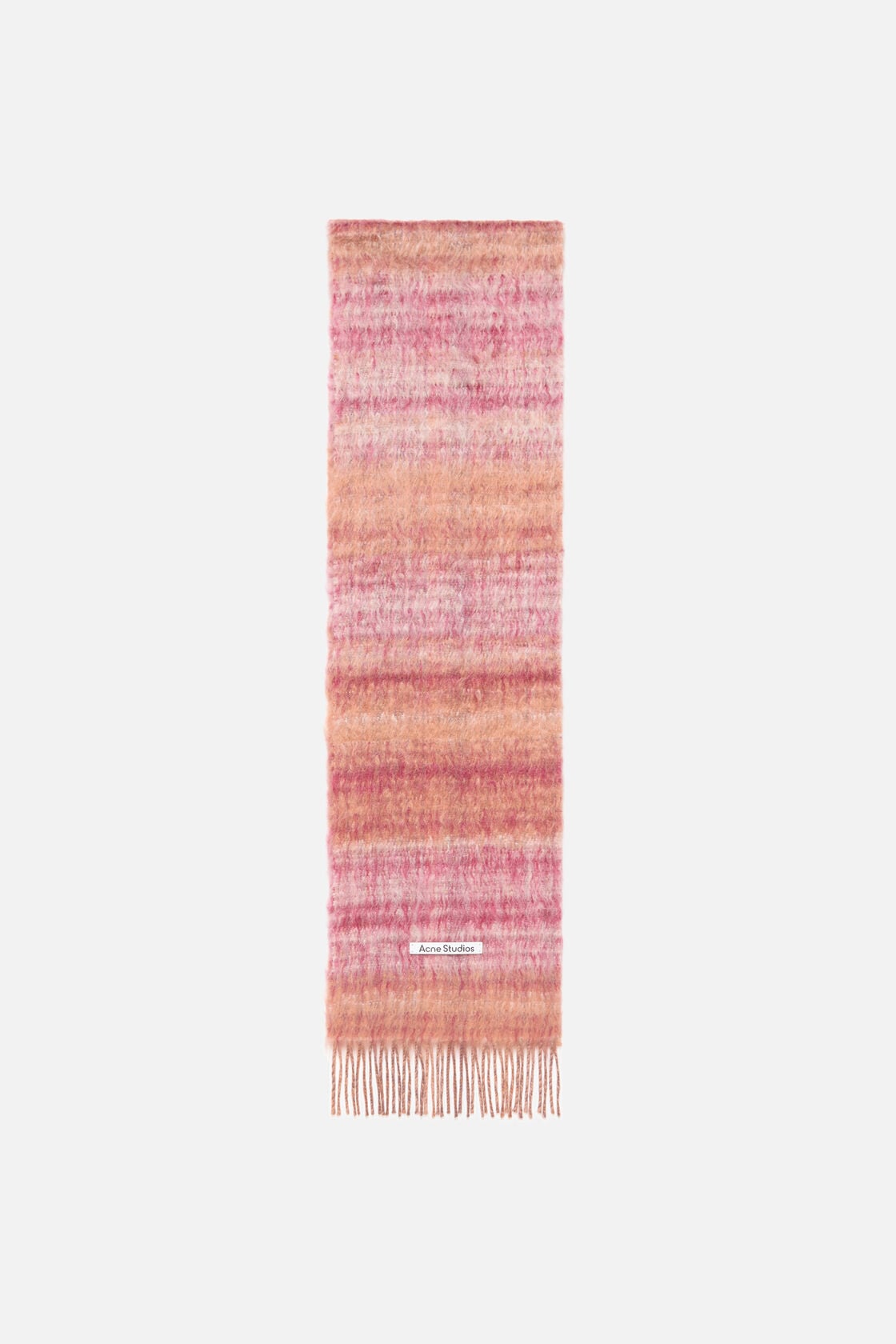 Fringed mohair scarf - Pink/Fuchsia