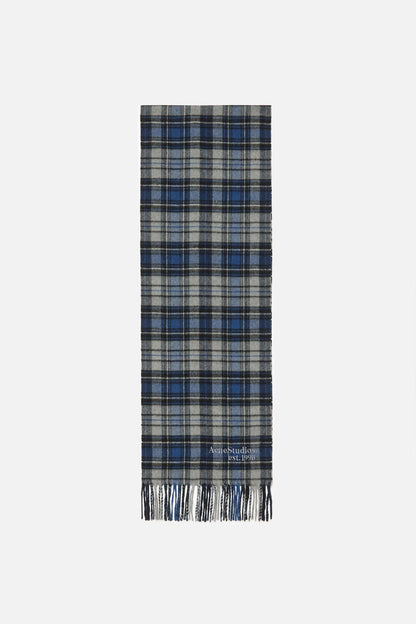 Cashmere scarf - Blue/grey