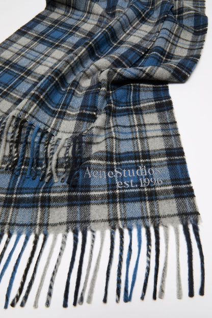 Cashmere scarf - Blue/grey