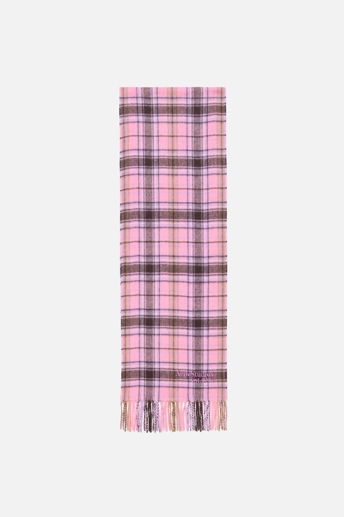 Cashmere scarf - Pink/black